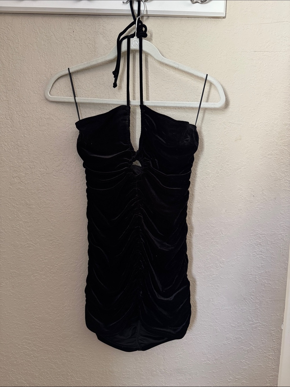 Reformation Dixon Knit Halter Mini Dress